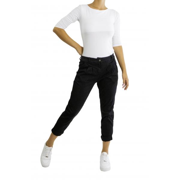 Chino con pence in cotone pesante